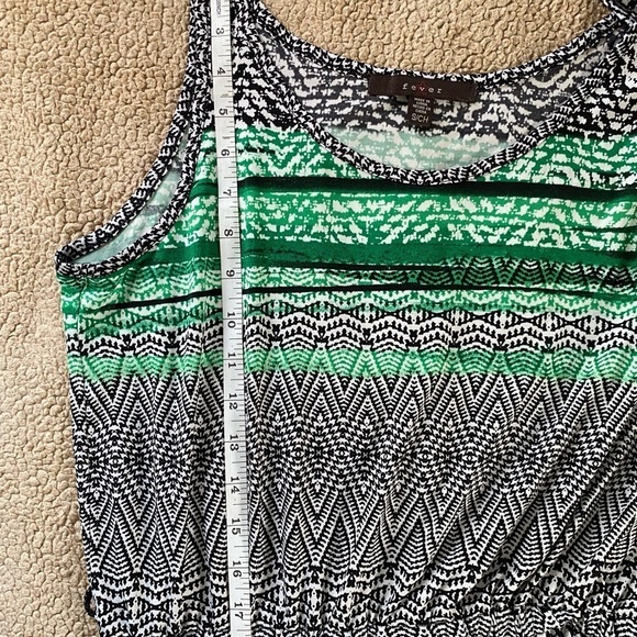 Fever Maxi Sleeveless Jungle Green Color Summer Dress, Size: Small - Picture 4 of 10
